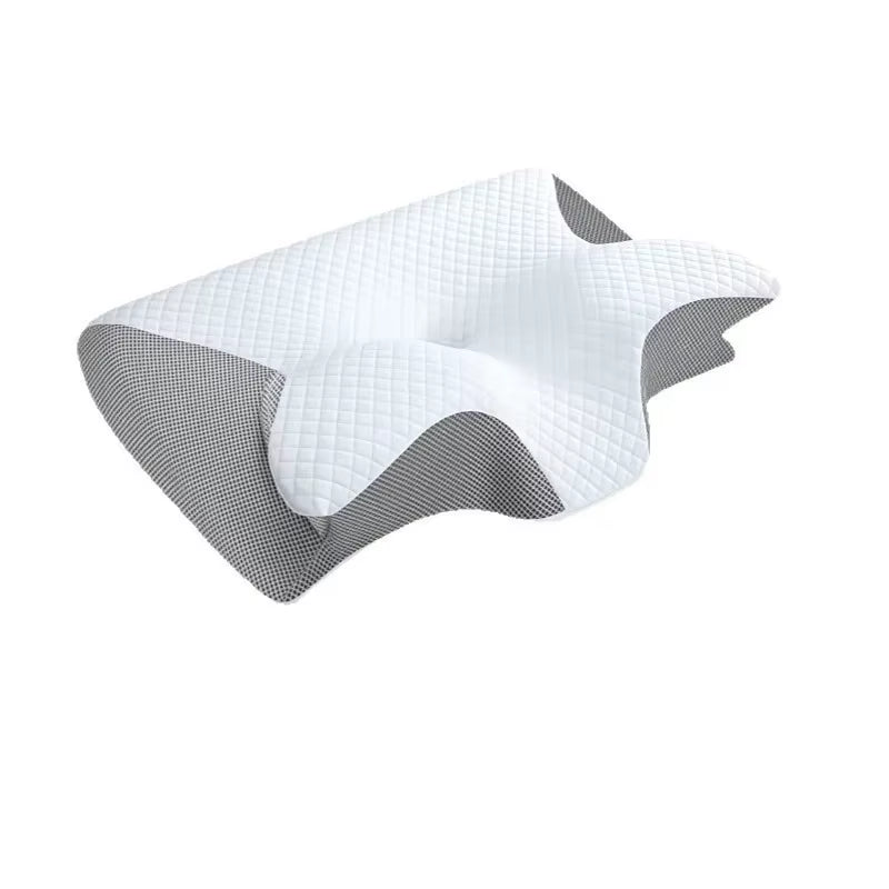 New Horn-Shaped Butterfly-Shaped Memory Foam Slow Rebound Memory Pillow, Non-Sagging Neck Support Pillow